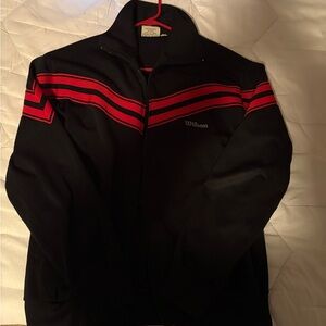 Vintage Wilson Black Polyester Jacket